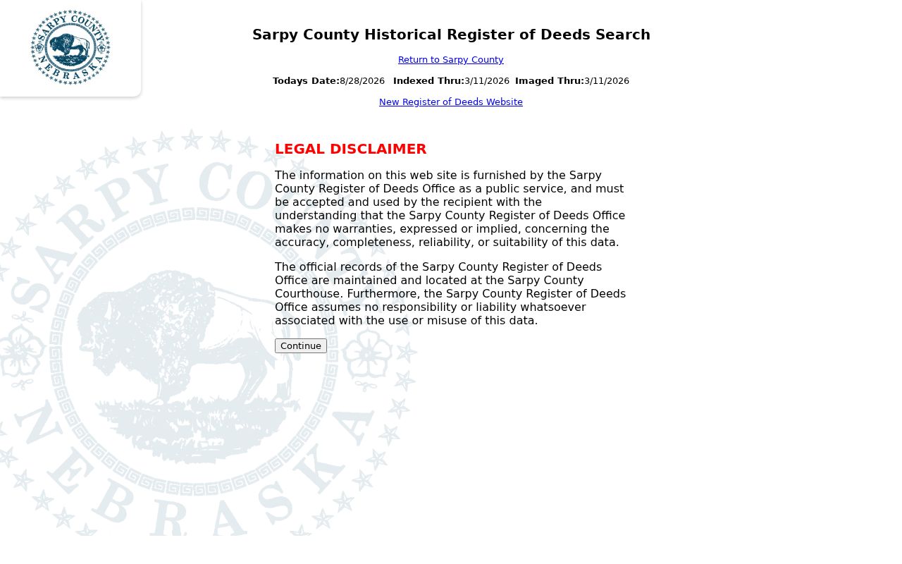 Bellevue residents directory: Sarpy County historical Register of Deeds search